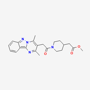 Methyl {1-[(2,4-dimethylpyrimido[1,2-b]indazol-3-yl)acetyl]piperidin-4-yl}acetate