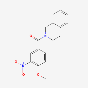 N-benzyl-N-ethyl-4-methoxy-3-nitrobenzamide