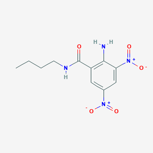 molecular formula C11H14N4O5 B11022992 2-amino-N-butyl-3,5-dinitrobenzamide 