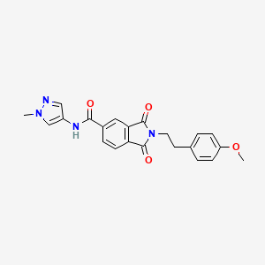 2-[2-(4-methoxyphenyl)ethyl]-N-(1-methyl-1H-pyrazol-4-yl)-1,3-dioxo-2,3-dihydro-1H-isoindole-5-carboxamide