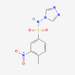 4-methyl-3-nitro-N-(1,2,4-triazol-4-yl)benzenesulfonamide