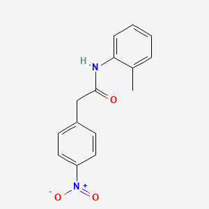 molecular formula C15H14N2O3 B11023067 N-(2-methylphenyl)-2-(4-nitrophenyl)acetamide 