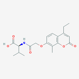 N-{[(4-ethyl-8-methyl-2-oxo-2H-chromen-7-yl)oxy]acetyl}-L-valine