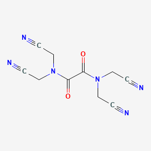 molecular formula C10H8N6O2 B11023079 Ethanediamide, tetrakis(cyanomethyl)- CAS No. 73502-40-6