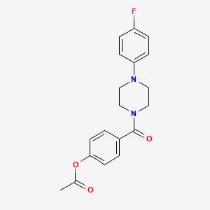 4-{[4-(4-Fluorophenyl)piperazin-1-yl]carbonyl}phenyl acetate