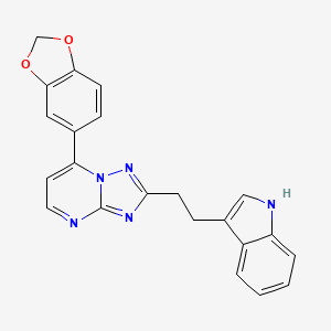 7-(1,3-benzodioxol-5-yl)-2-[2-(1H-indol-3-yl)ethyl][1,2,4]triazolo[1,5-a]pyrimidine