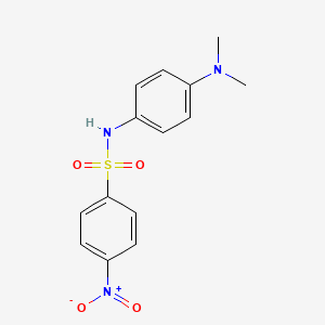 molecular formula C14H15N3O4S B11023104 N-[4-(dimethylamino)phenyl]-4-nitrobenzenesulfonamide 