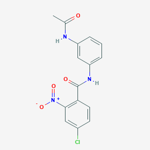 N-[3-(acetylamino)phenyl]-4-chloro-2-nitrobenzamide