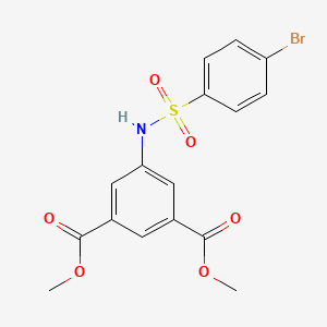 Dimethyl 5-{[(4-bromophenyl)sulfonyl]amino}benzene-1,3-dicarboxylate