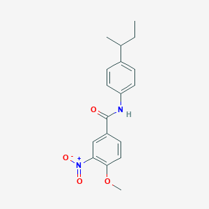 molecular formula C18H20N2O4 B11023192 N-[4-(butan-2-yl)phenyl]-4-methoxy-3-nitrobenzamide 