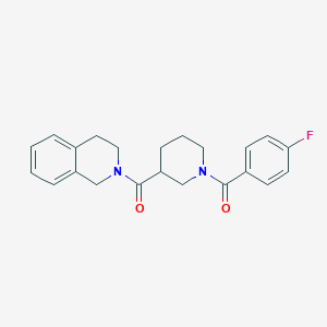 3,4-dihydroisoquinolin-2(1H)-yl{1-[(4-fluorophenyl)carbonyl]piperidin-3-yl}methanone