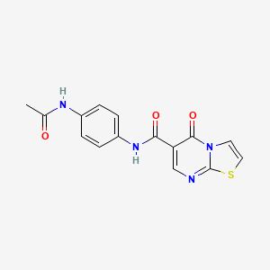 N-[4-(acetylamino)phenyl]-5-oxo-5H-[1,3]thiazolo[3,2-a]pyrimidine-6-carboxamide