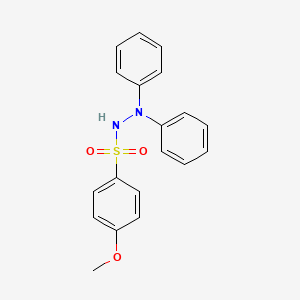 molecular formula C19H18N2O3S B11023241 4-methoxy-N',N'-diphenylbenzenesulfonohydrazide 