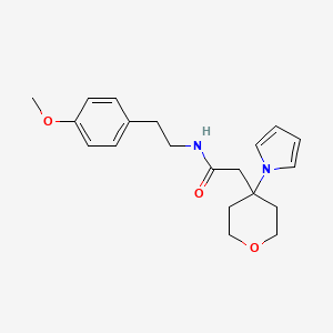 N-[2-(4-methoxyphenyl)ethyl]-2-[4-(1H-pyrrol-1-yl)tetrahydro-2H-pyran-4-yl]acetamide