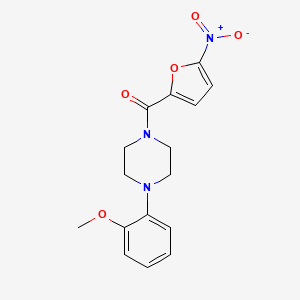 molecular formula C16H17N3O5 B11023268 [4-(2-Methoxyphenyl)piperazin-1-yl](5-nitrofuran-2-yl)methanone 