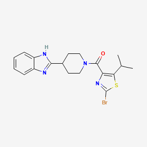 [4-(1H-benzimidazol-2-yl)piperidin-1-yl][2-bromo-5-(propan-2-yl)-1,3-thiazol-4-yl]methanone