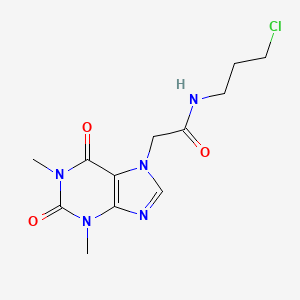 N-(3-chloropropyl)-2-(1,3-dimethyl-2,6-dioxo-1,2,3,6-tetrahydro-7H-purin-7-yl)acetamide