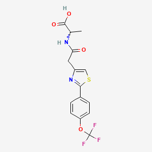 N-({2-[4-(trifluoromethoxy)phenyl]-1,3-thiazol-4-yl}acetyl)-L-alanine