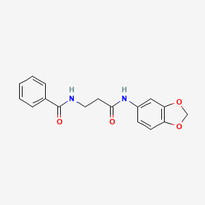 N-[3-(1,3-benzodioxol-5-ylamino)-3-oxopropyl]benzamide