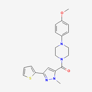 [4-(4-methoxyphenyl)piperazino][1-methyl-3-(2-thienyl)-1H-pyrazol-5-yl]methanone