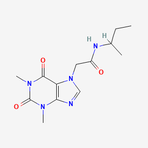 molecular formula C13H19N5O3 B11023385 N-(butan-2-yl)-2-(1,3-dimethyl-2,6-dioxo-1,2,3,6-tetrahydro-7H-purin-7-yl)acetamide 