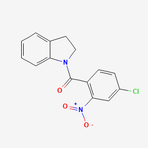 molecular formula C15H11ClN2O3 B11023392 (4-Chloro-2-nitro-phenyl)-(2,3-dihydro-indol-1-yl)-methanone 