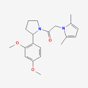 1-[2-(2,4-dimethoxyphenyl)pyrrolidin-1-yl]-2-(2,5-dimethyl-1H-pyrrol-1-yl)ethanone