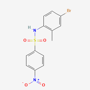 molecular formula C13H11BrN2O4S B11023446 N-(4-bromo-2-methylphenyl)-4-nitrobenzenesulfonamide 