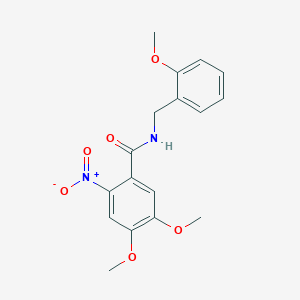 4,5-dimethoxy-N-(2-methoxybenzyl)-2-nitrobenzamide