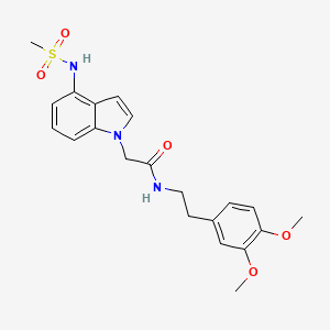 N-[2-(3,4-dimethoxyphenyl)ethyl]-2-{4-[(methylsulfonyl)amino]-1H-indol-1-yl}acetamide