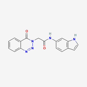 N-(1H-indol-6-yl)-2-(4-oxo-1,2,3-benzotriazin-3(4H)-yl)acetamide