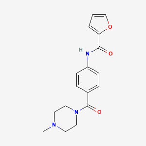 N-{4-[(4-methylpiperazin-1-yl)carbonyl]phenyl}furan-2-carboxamide