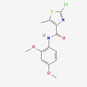 molecular formula C13H13ClN2O3S B11023568 2-chloro-N-(2,4-dimethoxyphenyl)-5-methyl-1,3-thiazole-4-carboxamide 