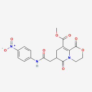 Methyl 7-{2-[(4-nitrophenyl)amino]-2-oxoethyl}-1,6-dioxo-1,3,4,6,7,8-hexahydropyrido[2,1-c][1,4]oxazine-9-carboxylate