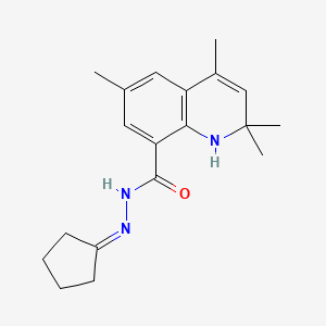 N'-cyclopentylidene-2,2,4,6-tetramethyl-1,2-dihydroquinoline-8-carbohydrazide