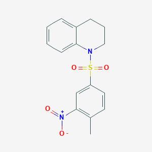 molecular formula C16H16N2O4S B11023601 1-[(4-Methyl-3-nitrophenyl)sulfonyl]-1,2,3,4-tetrahydroquinoline 