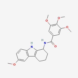 3,4,5-trimethoxy-N-(6-methoxy-2,3,4,9-tetrahydro-1H-carbazol-1-yl)benzamide