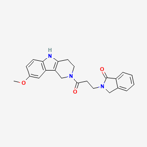 2-[3-(8-methoxy-1,3,4,5-tetrahydro-2H-pyrido[4,3-b]indol-2-yl)-3-oxopropyl]-2,3-dihydro-1H-isoindol-1-one