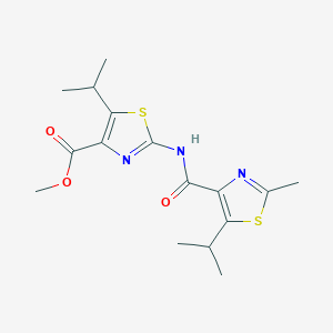 Methyl 2-({[2-methyl-5-(propan-2-yl)-1,3-thiazol-4-yl]carbonyl}amino)-5-(propan-2-yl)-1,3-thiazole-4-carboxylate