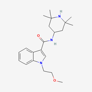 molecular formula C21H31N3O2 B11023653 1-(2-methoxyethyl)-N-(2,2,6,6-tetramethylpiperidin-4-yl)-1H-indole-3-carboxamide 