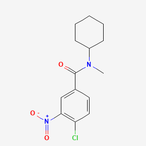 4-chloro-N-cyclohexyl-N-methyl-3-nitrobenzamide