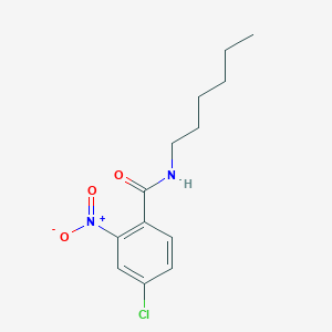 molecular formula C13H17ClN2O3 B11023707 4-chloro-N-hexyl-2-nitrobenzamide 