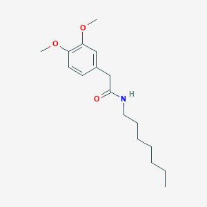 molecular formula C17H27NO3 B11023710 2-(3,4-dimethoxyphenyl)-N-heptylacetamide 