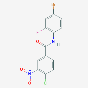 N-(4-bromo-2-fluorophenyl)-4-chloro-3-nitrobenzamide