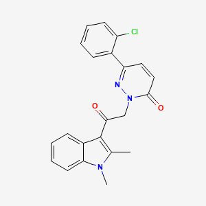 6-(2-chlorophenyl)-2-[2-(1,2-dimethyl-1H-indol-3-yl)-2-oxoethyl]pyridazin-3(2H)-one