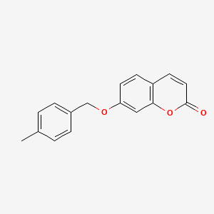 molecular formula C17H14O3 B11023799 7-[(4-methylbenzyl)oxy]-2H-chromen-2-one 