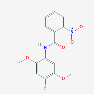 N-(4-chloro-2,5-dimethoxyphenyl)-2-nitrobenzamide