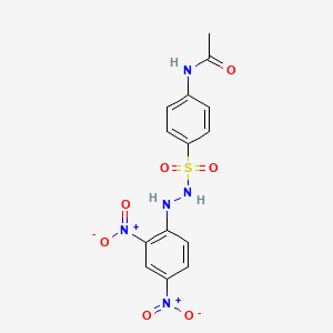 N-(4-{[2-(2,4-dinitrophenyl)hydrazino]sulfonyl}phenyl)acetamide