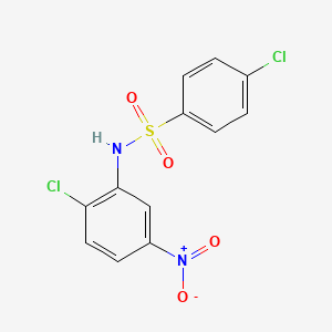 molecular formula C12H8Cl2N2O4S B11023813 4-chloro-N-(2-chloro-5-nitrophenyl)benzenesulfonamide 