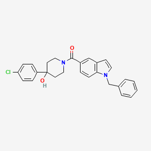 (1-benzyl-1H-indol-5-yl)[4-(4-chlorophenyl)-4-hydroxypiperidin-1-yl]methanone